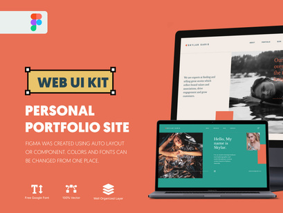 Web UI KIT | Personal Portfolio Site  |  Photo Portfolio Site