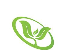 Logos of green tree leaf ecology nature element vector