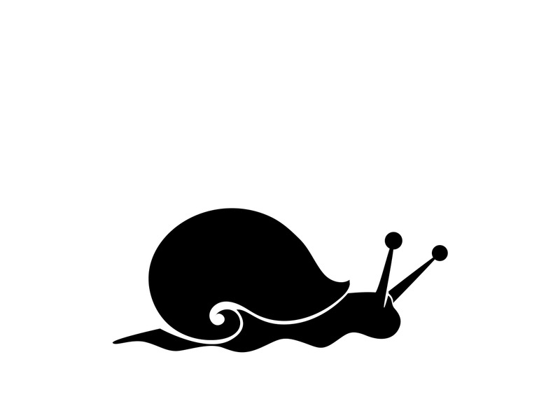 snail animal logo and symbol template