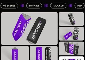 Triangular Soda Can Mockup