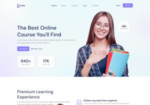E-learning Platform Landing Page