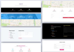 31 Contact Blocks Widgets for Web UI Kit