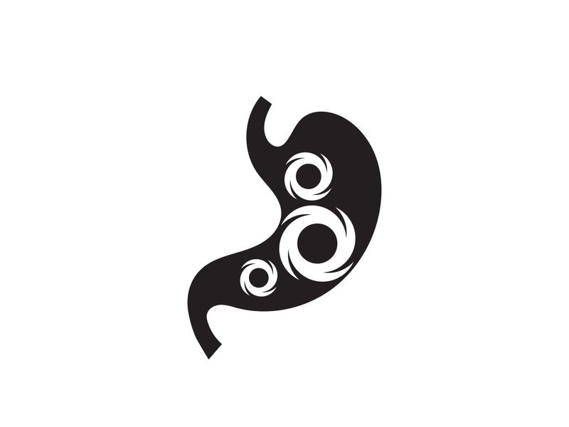 Stomach care icon designs concept illustration