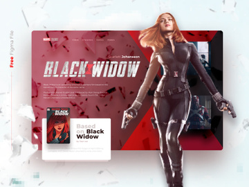 Free Animated Black widow concept preview picture