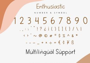 Enthusiastic - Handwritten Font