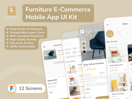 Furniture E-commerce Mobile App UI Design preview picture