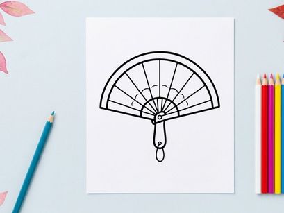 Handheld decorative paper fan with spiderweb design. Classic Halloween prop for parties, events, and seasonal decor.