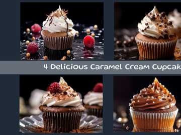 Delicious Caramel Cream Cupcake preview picture