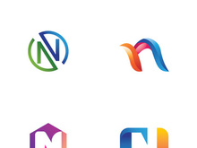 initial letter N logo with modern concept.