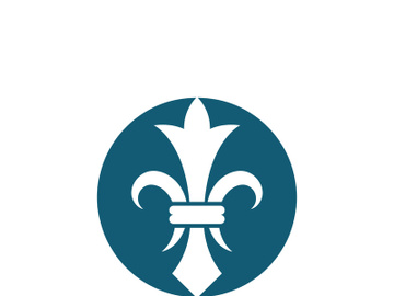 Fleur de lis vector icon design preview picture