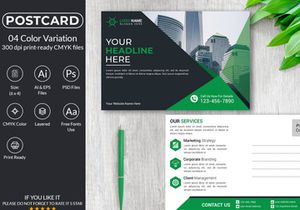 Corporate Postcard Design Template