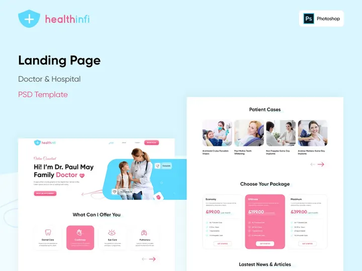 Health Infi - Family Doctor PSD Template