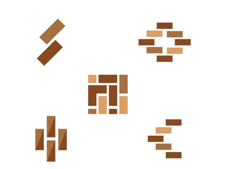 Brick Vector icon design illustration Template