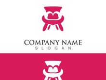 Chair furniture logo image creative design modern vector template
