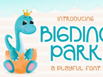 Bigdino Park - A Playful Font preview picture