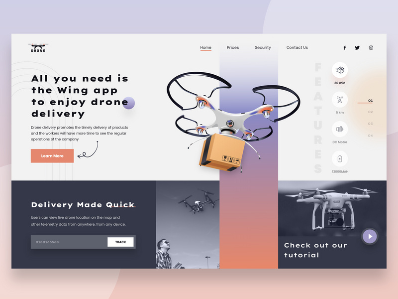 Automated Drone Delivery Web App