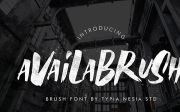 Availabrush Display Brush Font
