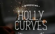 Holly Curves - Fonte de Exibição de Natal