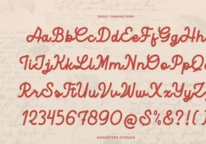 Harfiola | Monoline Script Font