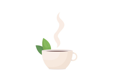 Herbal tea flat color vector object preview picture