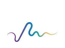 Sound waves vector illustration design template