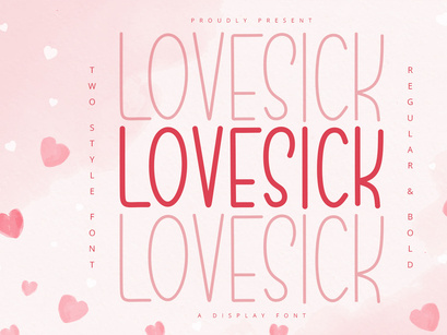 Lovesick - Display Font