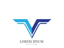 V  Logo Template vector icon illustration design