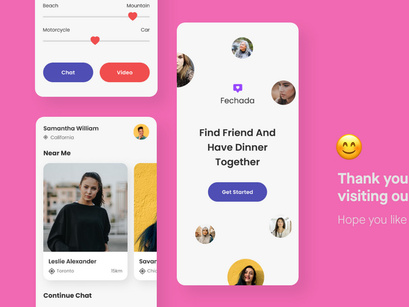 Fechada - Dating Mobile App UI Kit