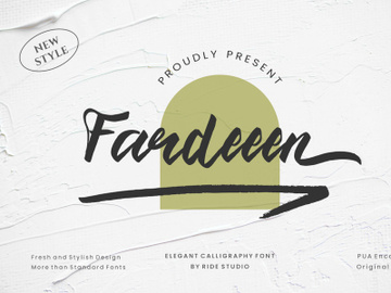 Fardeeen - Natural handbrush font preview picture