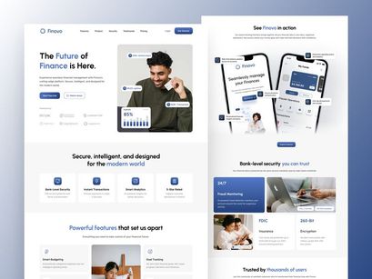 Finovo - Fintech Landing Page