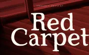 Red Carpet - Serif Font