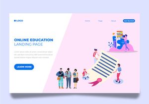 School landing page