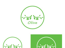 Olive fruit logo design.