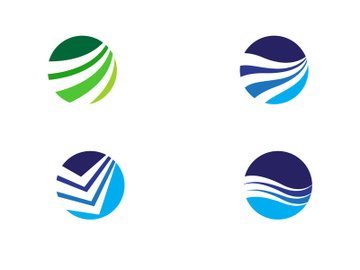 Business global globe world Finance Logo template preview picture