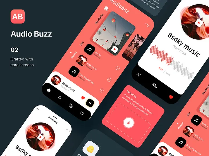 Audio Buzz Music App Concept