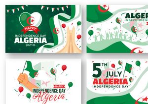 12 Algeria Independence Day Illustration
