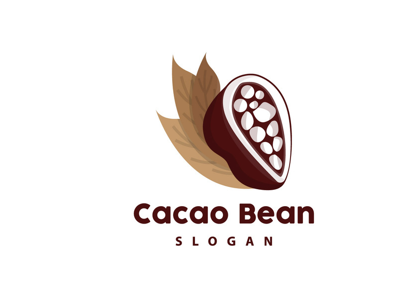 Cacao Logo, Cocoa Fruit Plant Logo