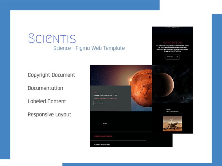 Scientis - Science Figma Web Template