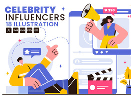 18 Celebrity Influencers Illustration preview picture