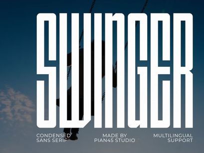 Swinger - Huruf Sans Serif Tersempit