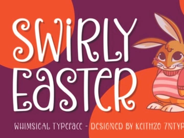 Swirly Easter Font preview picture
