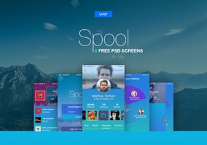 Spool - mobile ui kit [PSD]