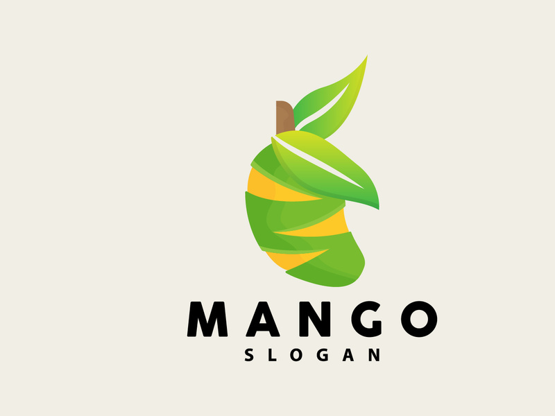 Mango Logo, Fruit Design Simple Minimalist Style