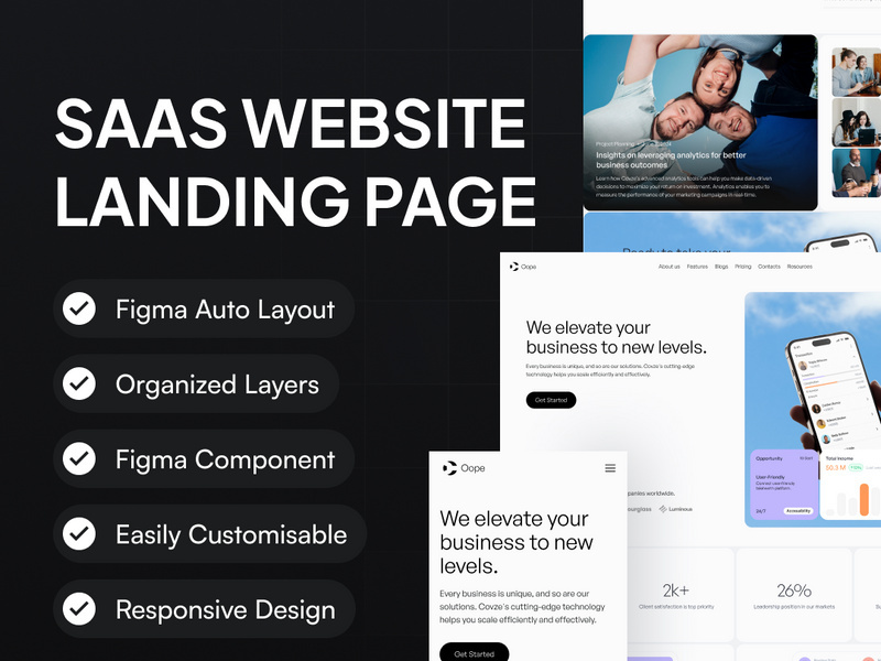 Oope - Saas Website Landing Page