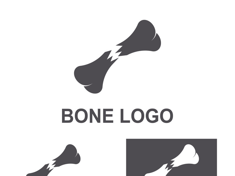 Bone logo design.logo for nursing, medical, orthopedic.