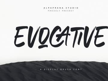 Evocative - Brush Font preview picture