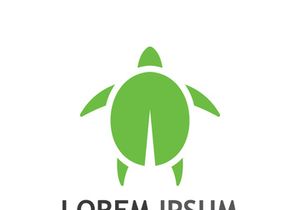 Natural green leaf logo design.