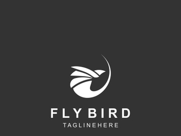 Abstract Flying Bird logo design template Wing illustration preview picture