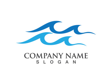 Wave water beach logo preview picture