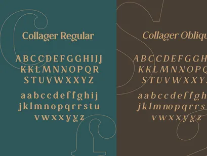 Collager - Modern Serif Family Font